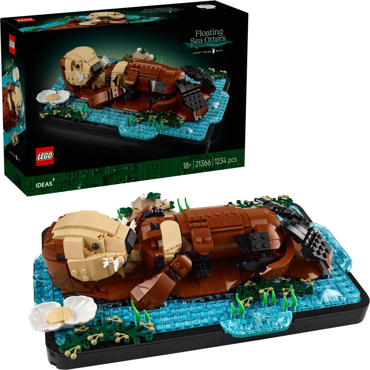 LEGO Ideas 21366 Floating Sea Otters set, image 3