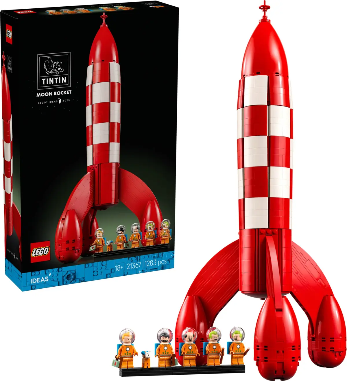LEGO Ideas 21367 Tintin Moon Rocket set, image 4