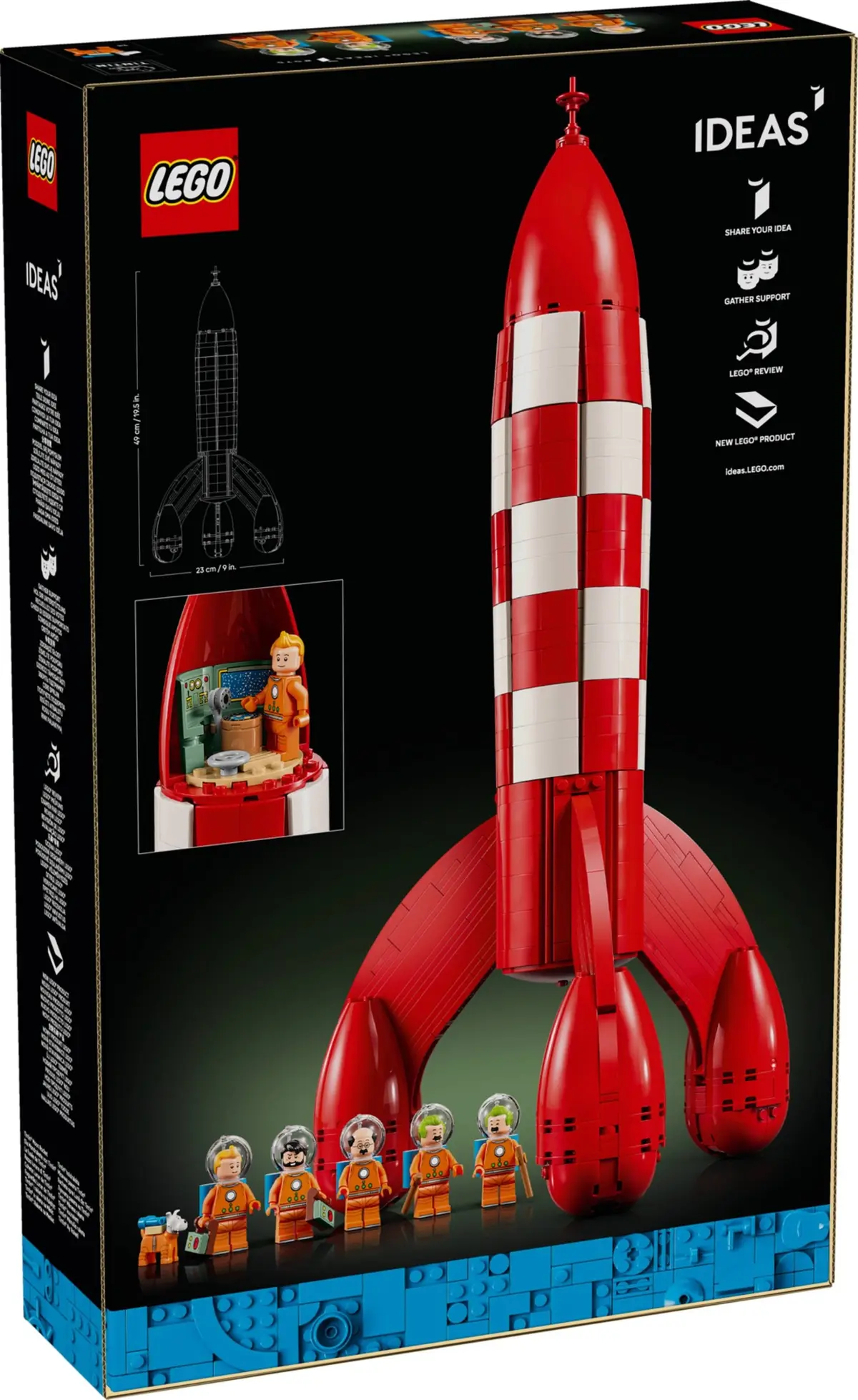 LEGO Ideas 21367 Tintin Moon Rocket set, image 3