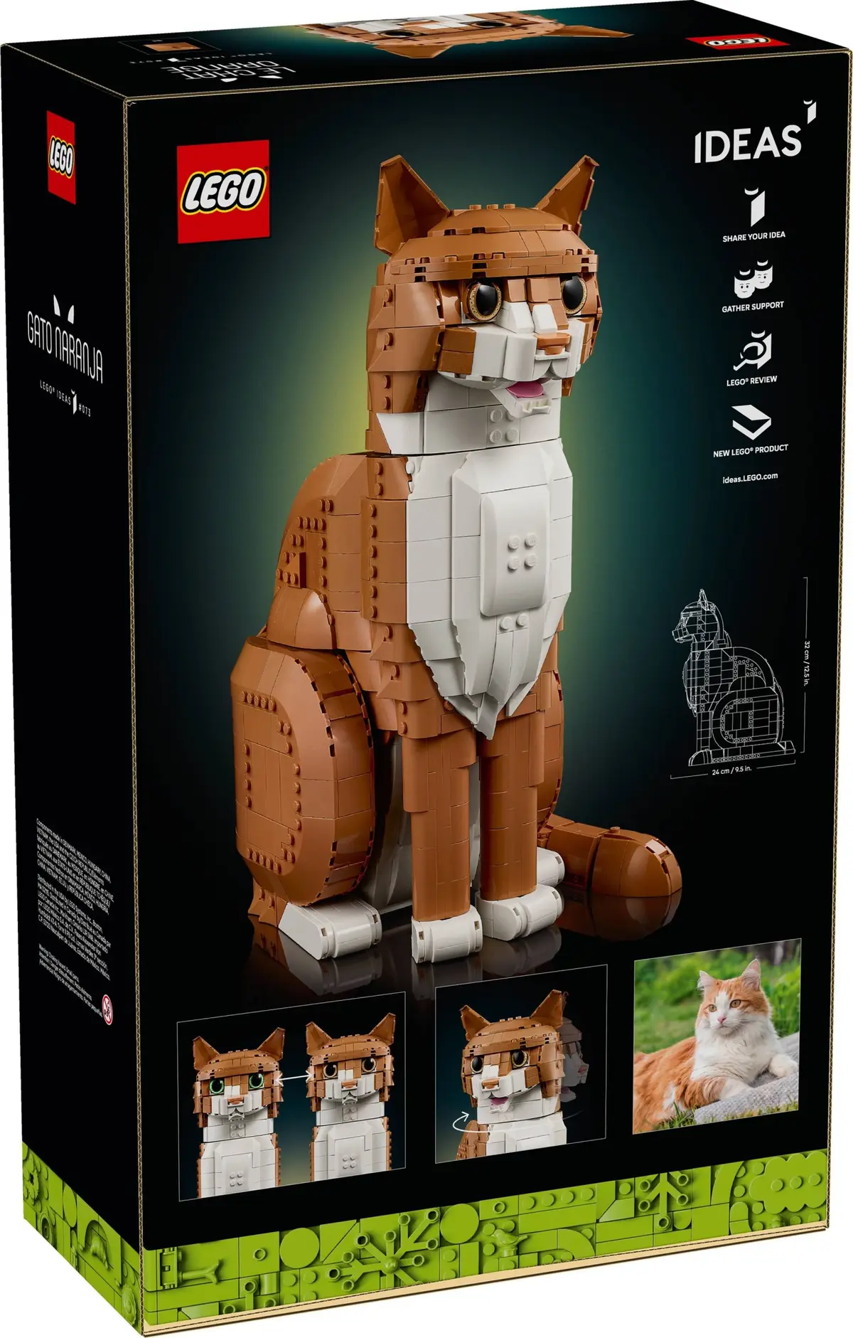 LEGO Ideas 21376 Orange Cat set, image 3