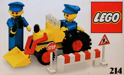 LEGO Building Set with People 214 Road repair crew set