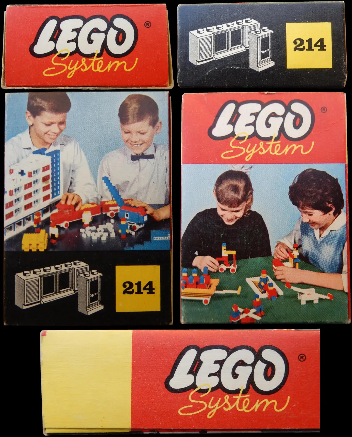 LEGO System 214 Ten Windows and Doors, White set