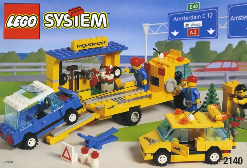 LEGO Town 2140 Roadside Recovery Van and Tow Truck set