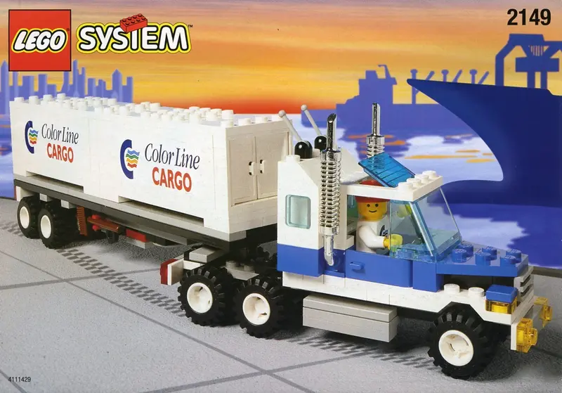 LEGO Town 2149 Color Line Container Lorry set