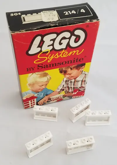 LEGO Samsonite 214_4 1 x 4 x 2 Window in Frame set