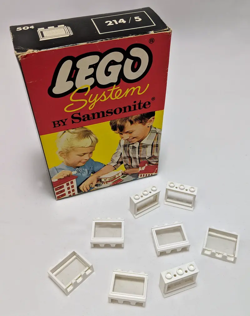 LEGO Samsonite 214_5 1 x 3 x 2 Window in Frame set
