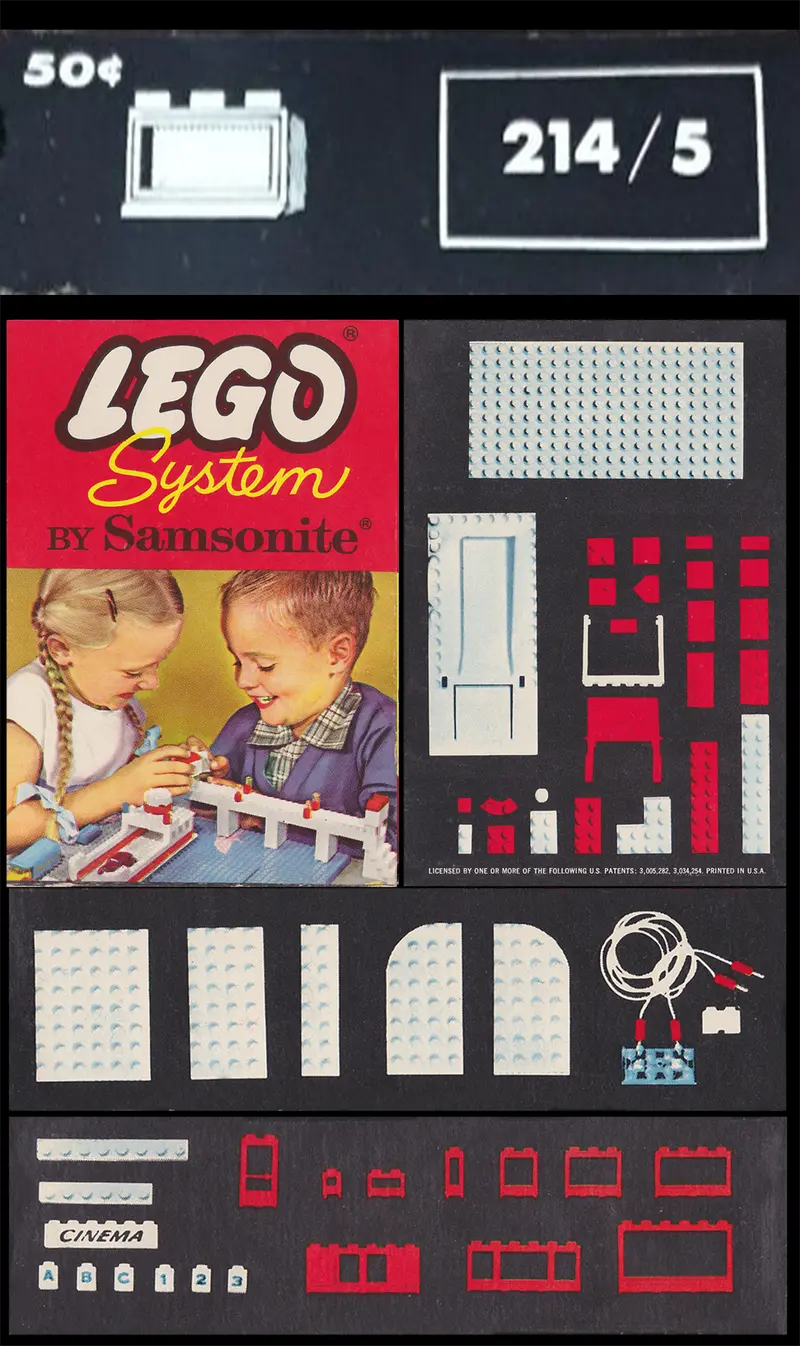 LEGO Samsonite 214_5 1 x 3 x 2 Window in Frame set, image 2