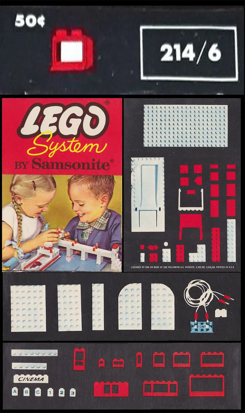LEGO Samsonite 214_6 1 x 2 x 2 Window in Frame set, image 2