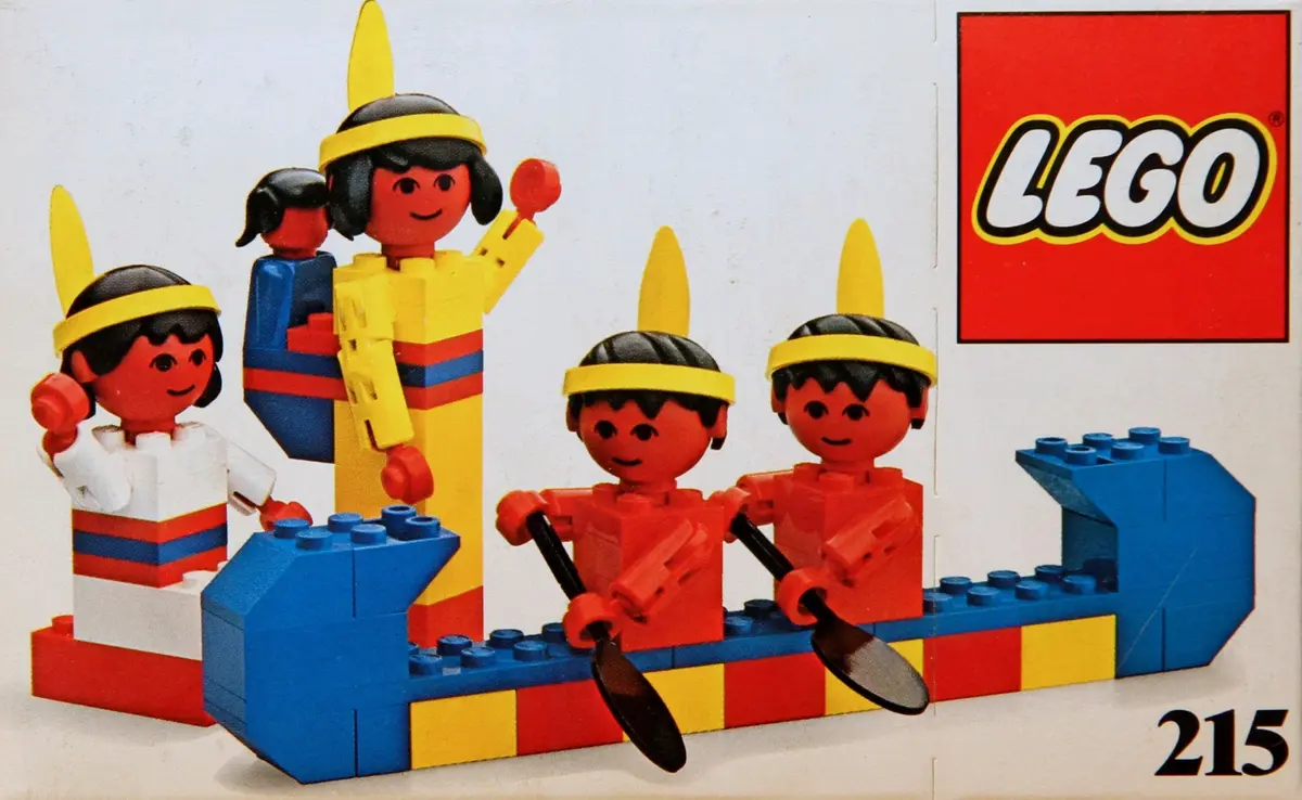 LEGO Building Set with People 215 Red Indians set