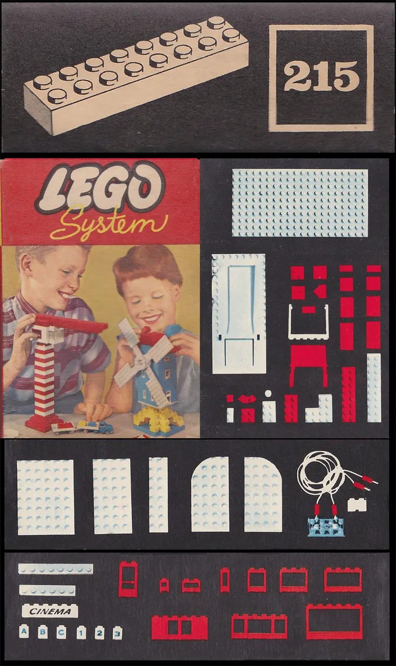 LEGO System 215 2 x 8 Bricks set, image 3