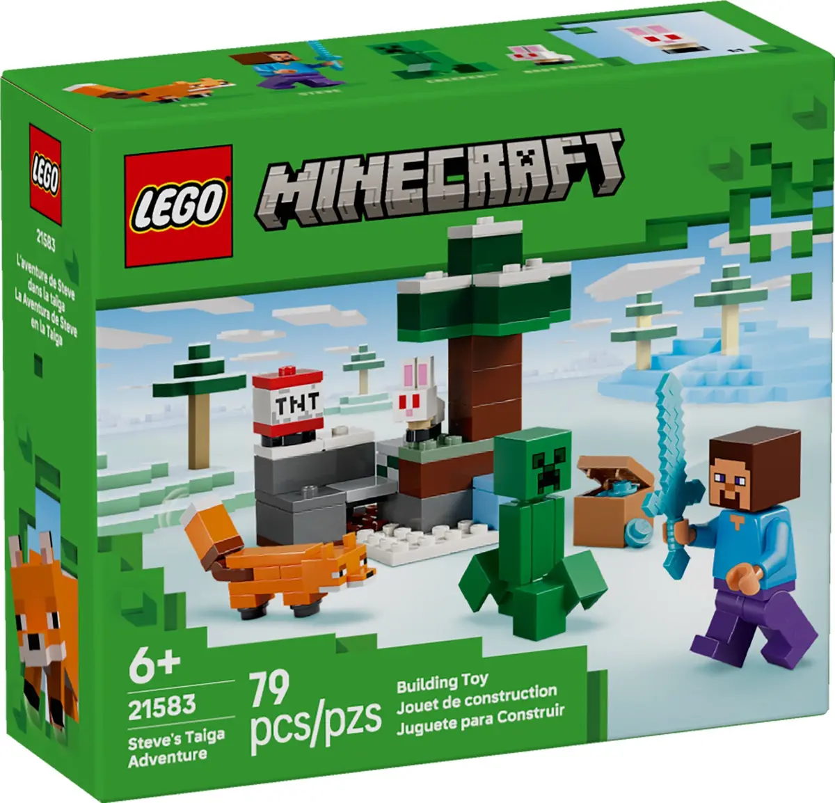 LEGO Minecraft 21583 Steve's Taiga Adventure set, image 2