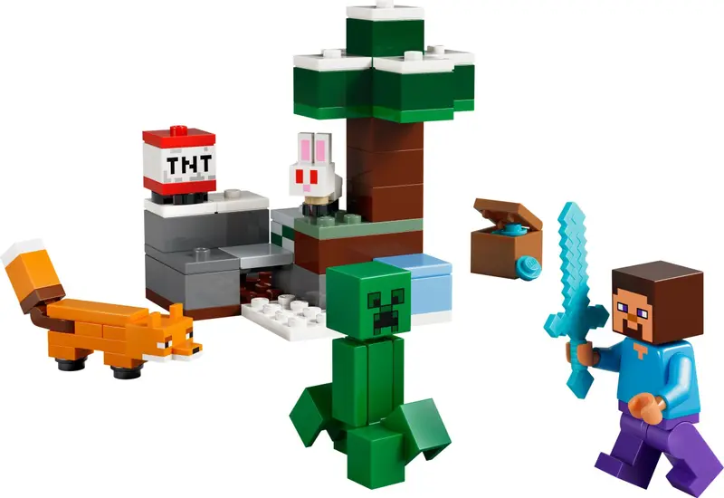 LEGO Minecraft 21583 Steve's Taiga Adventure set
