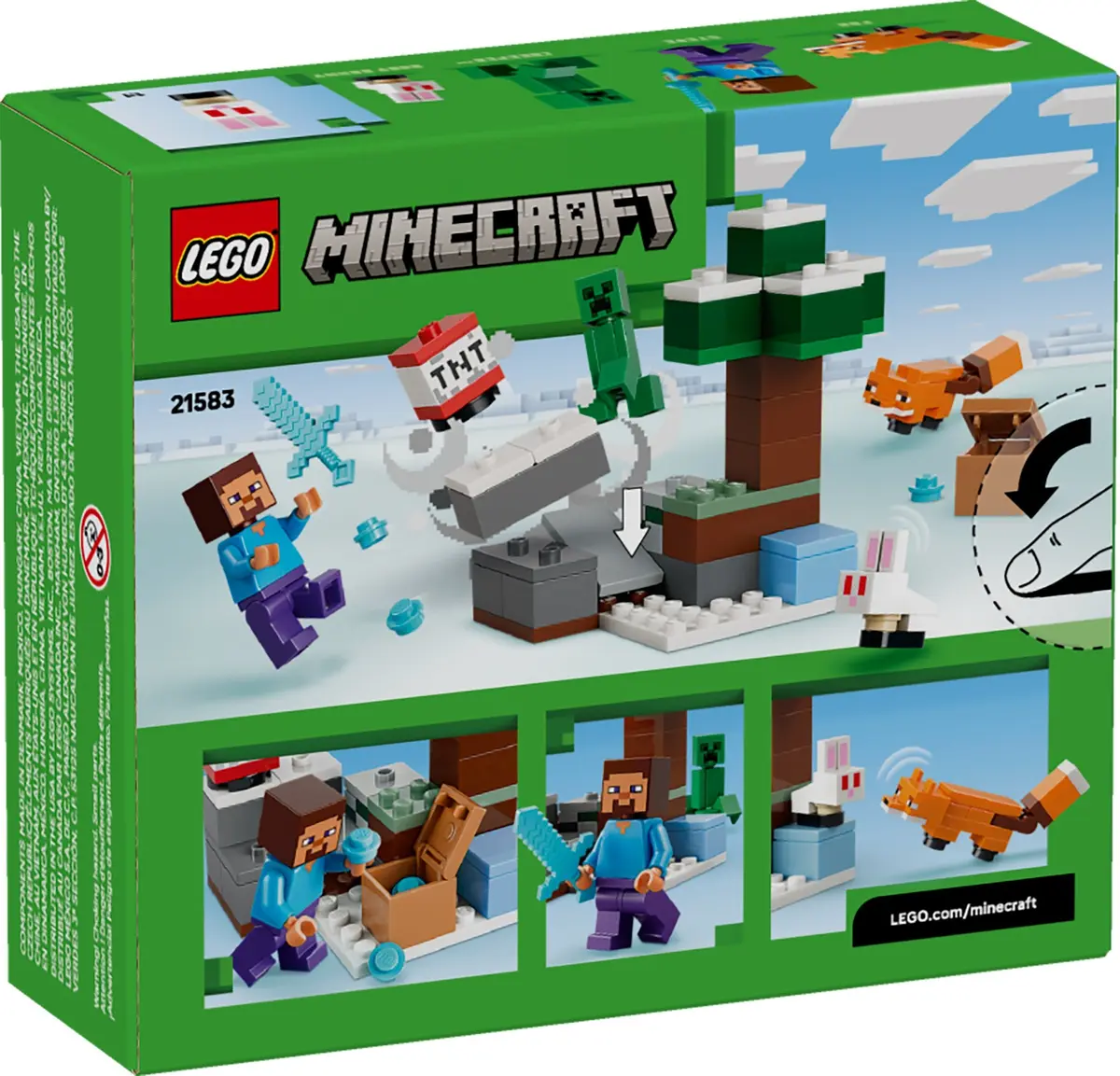 LEGO Minecraft 21583 Steve's Taiga Adventure set, image 3