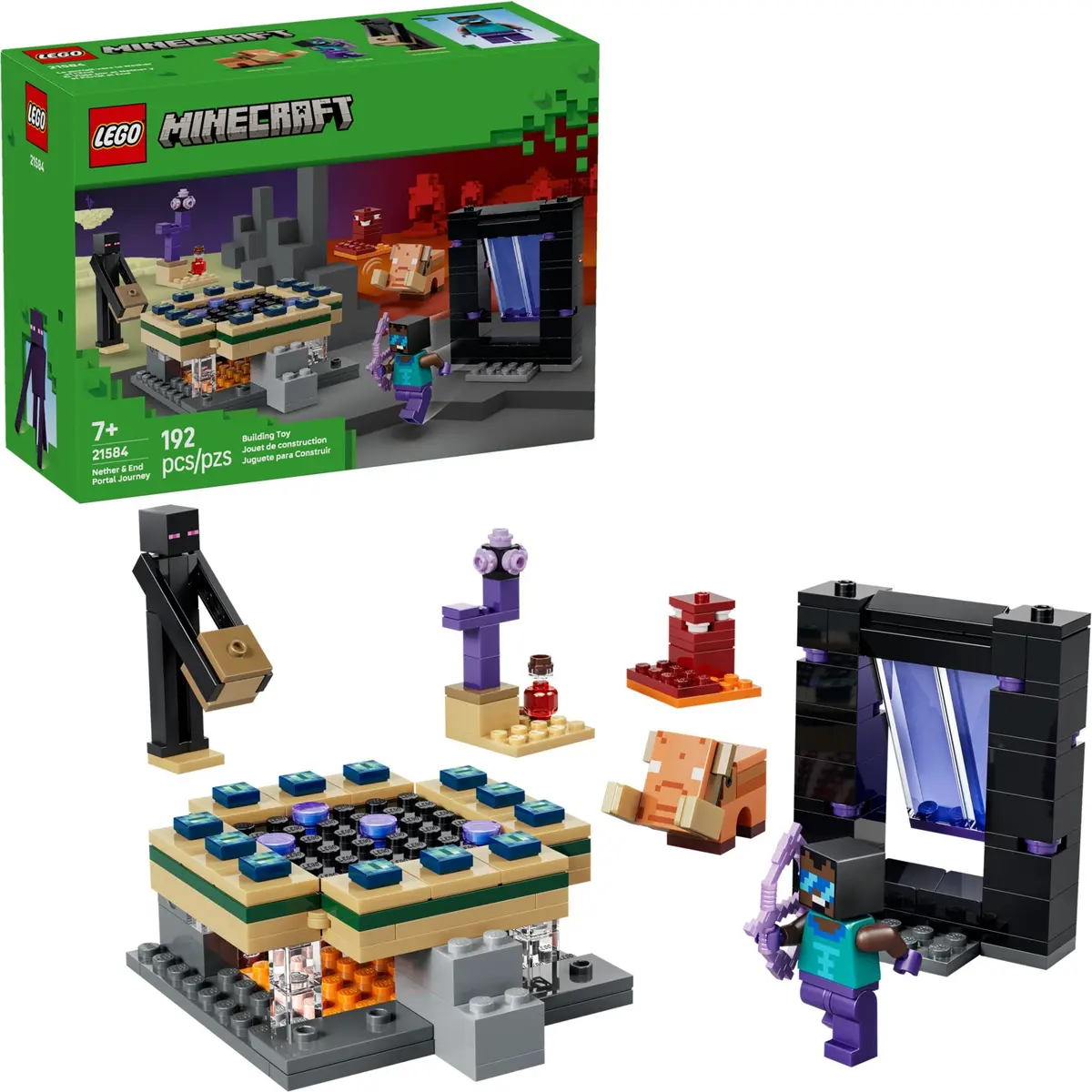 LEGO Minecraft 21584 Nether & End Portal Journey set, image 3