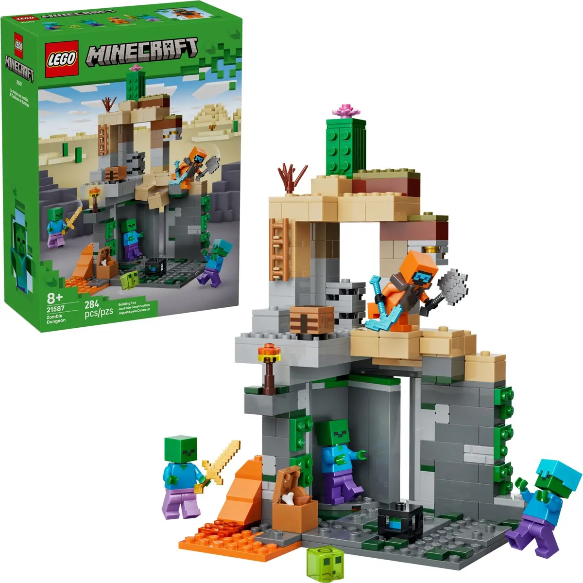 LEGO Minecraft 21587 Zombie Dungeon set, image 3