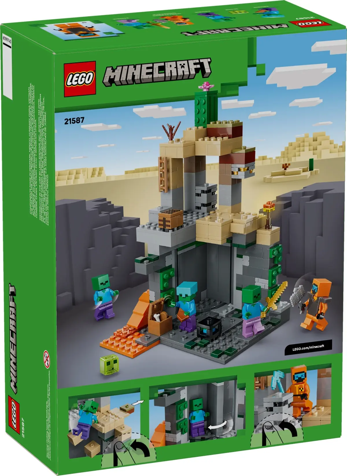 LEGO Minecraft 21587 Zombie Dungeon set, image 2