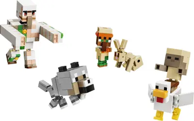 LEGO Minecraft 21592 Chicken Jockey Desert Attack set