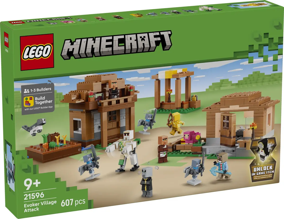 LEGO Minecraft 21596 Evoker Village Attack set, image 2