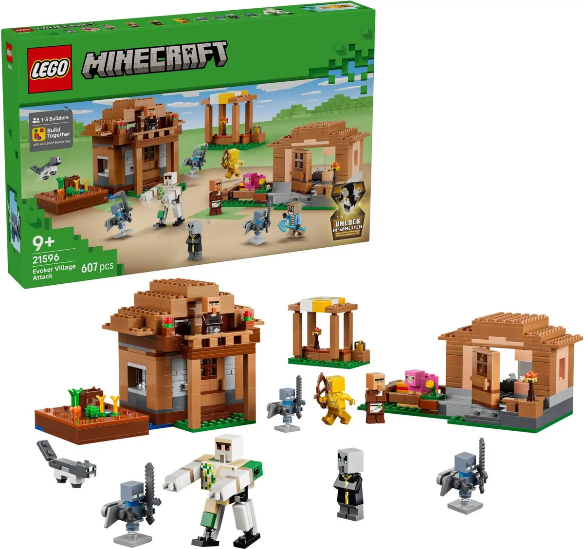 LEGO Minecraft 21596 Evoker Village Attack set, image 4