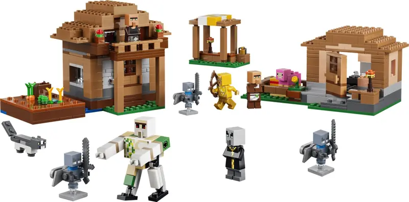 LEGO Minecraft 21596 Evoker Village Attack set