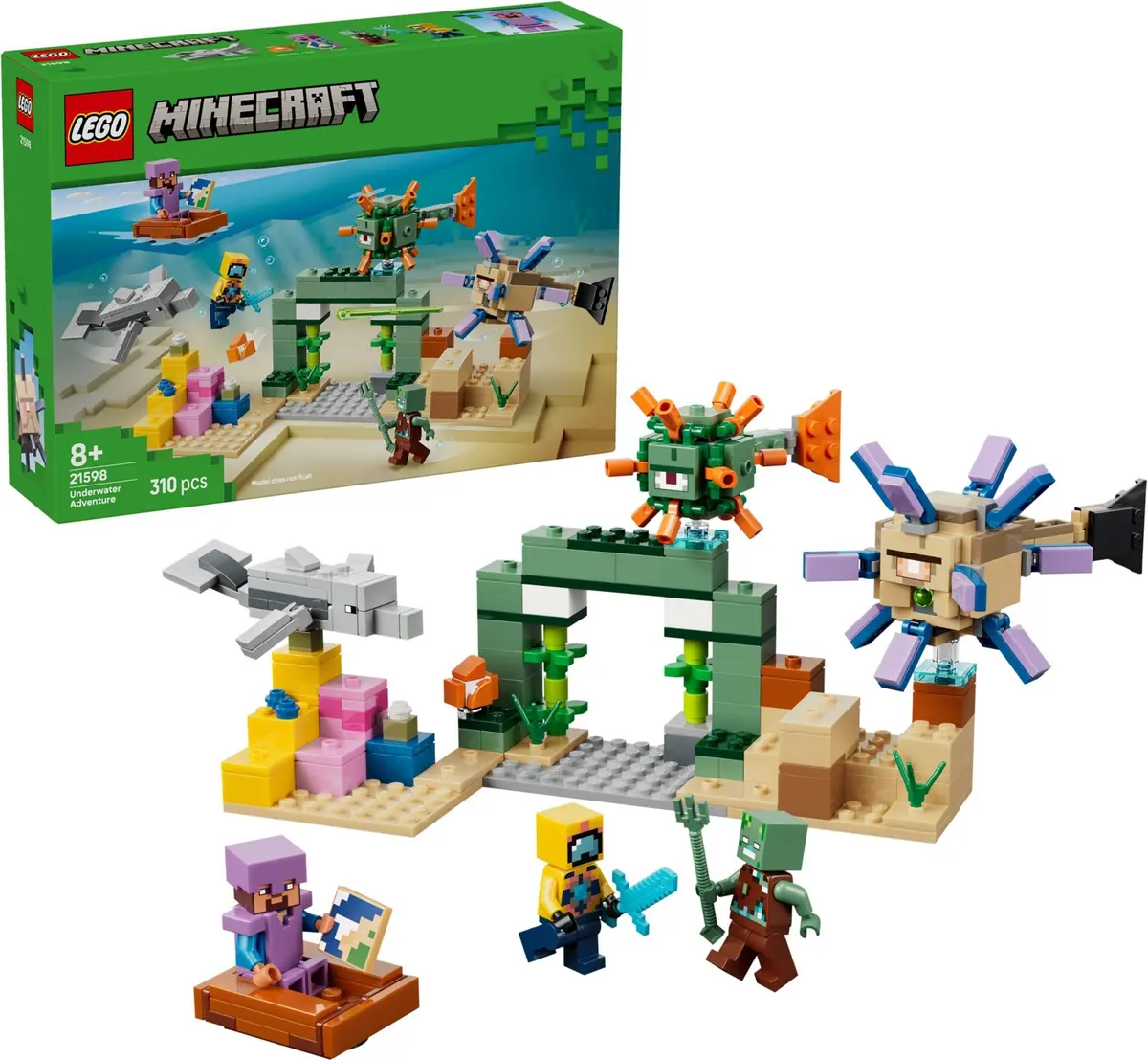 LEGO Minecraft 21598 Underwater Adventure set, image 3