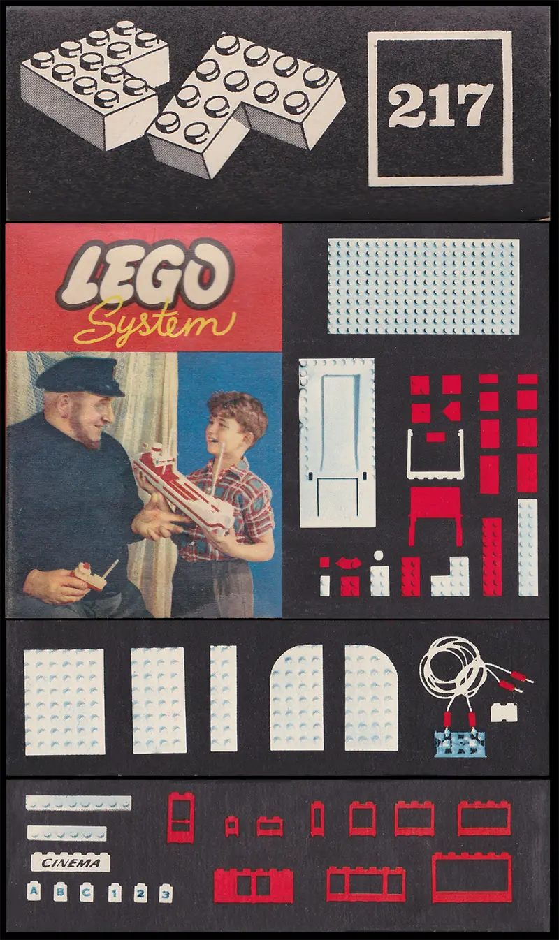 LEGO System 217 4 x 4 Corner Bricks set, image 5