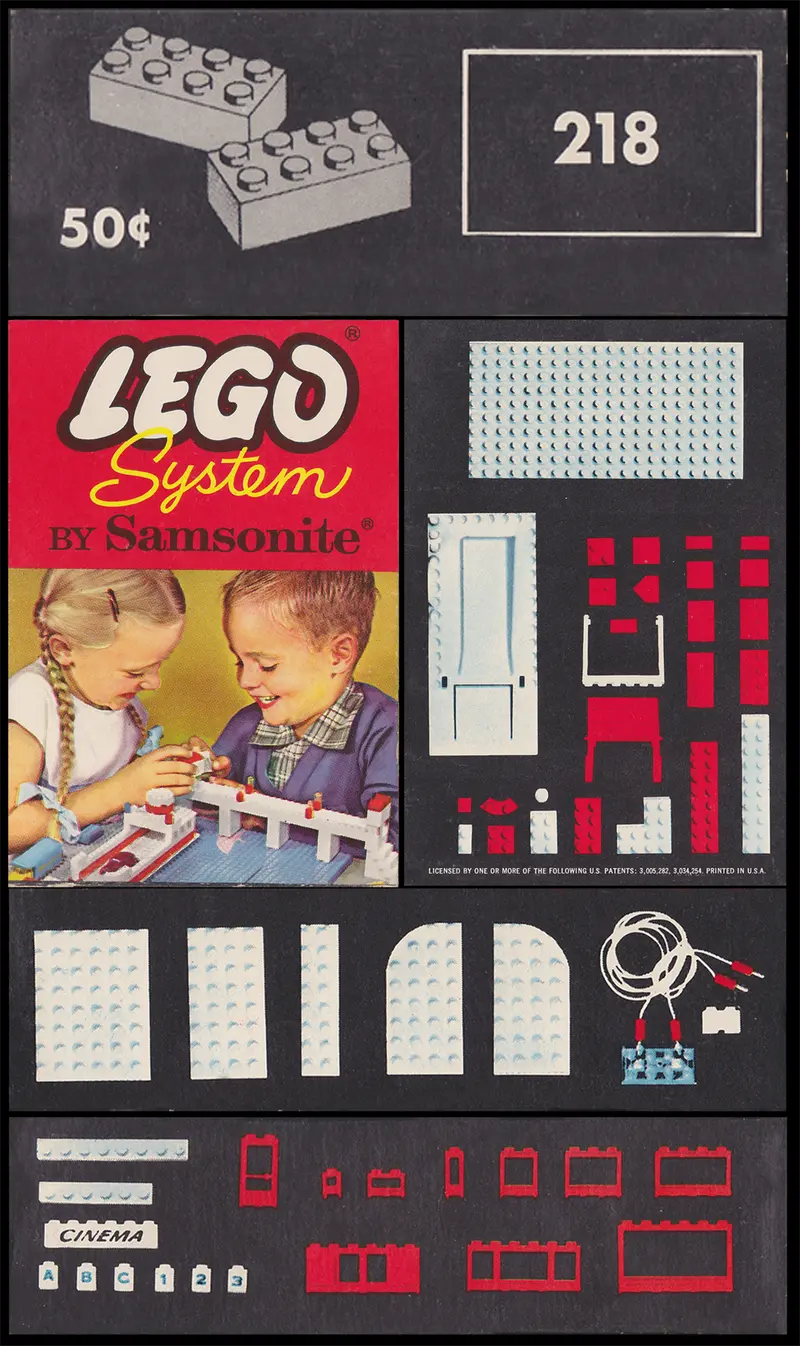 LEGO Samsonite 218 2 x 4 Bricks set, image 7