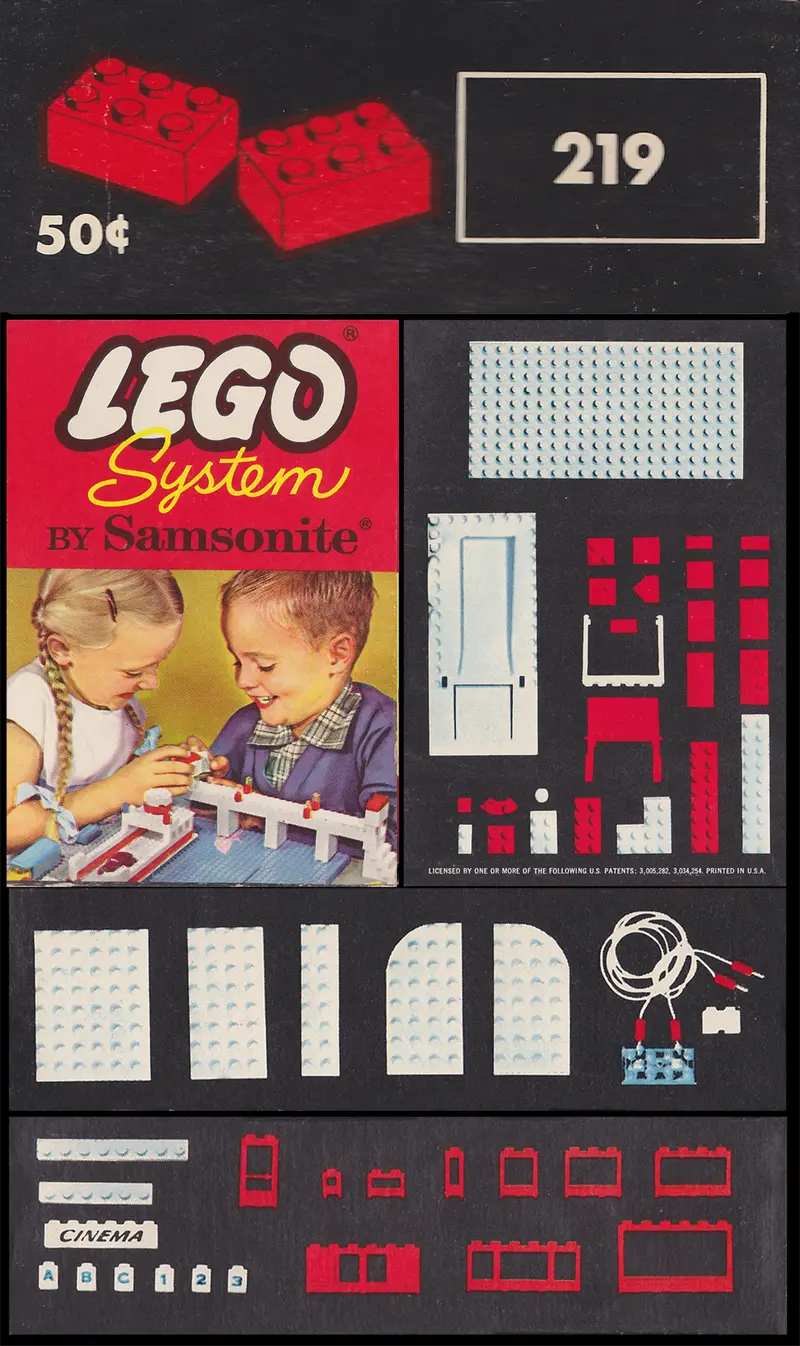 LEGO Samsonite 219 2 X 3 Bricks set, image 4