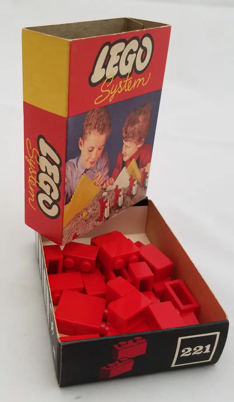 LEGO System 221 1 x 2 Bricks set, image 3