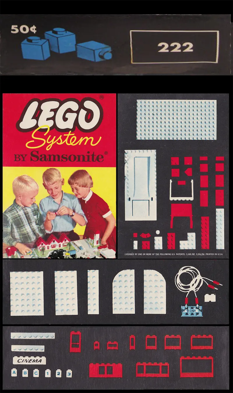 LEGO Samsonite 222 1 x 1 Bricks set, image 4