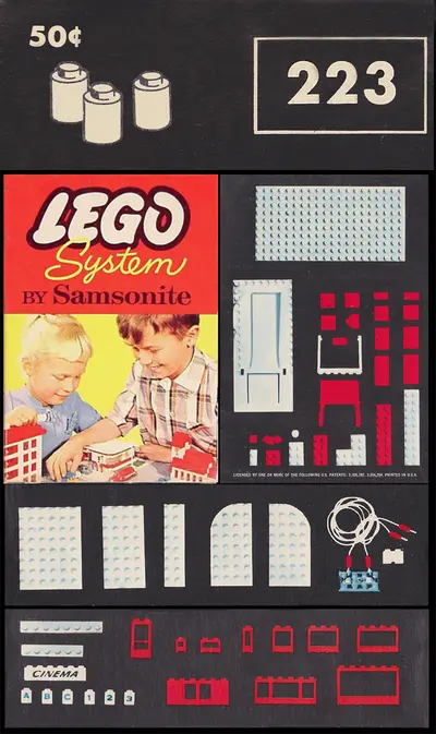 LEGO Samsonite 223 1 x 1 Round Bricks set