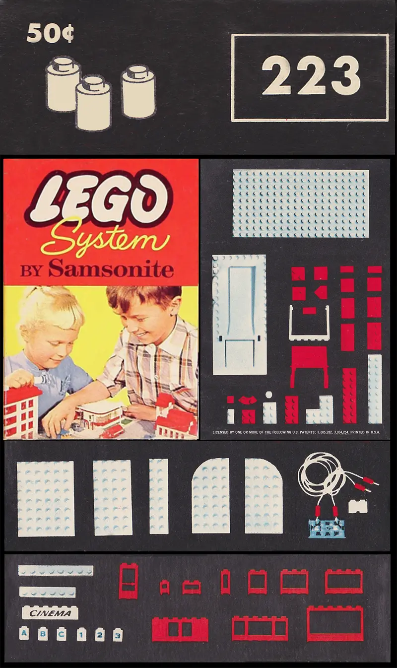 LEGO Samsonite 223 1 x 1 Round Bricks set