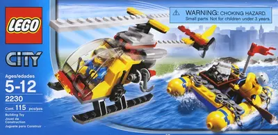 LEGO City 2230 In-flight Helicopter and Raft set