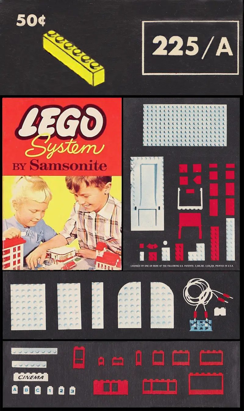 LEGO Samsonite 225_A 1 x 6 Beams set, image 2