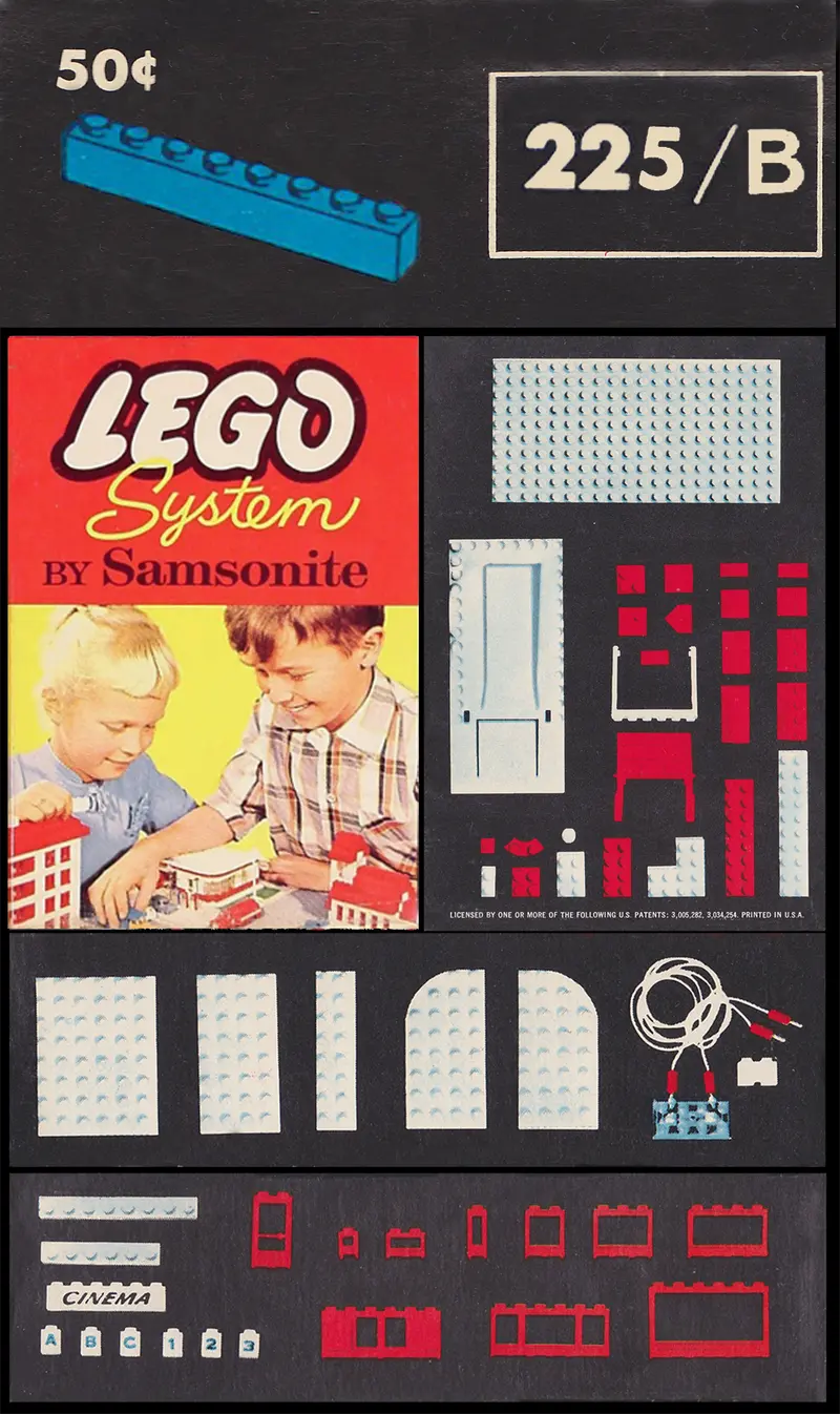 LEGO Samsonite 225_B 1 x 8 Beams set, image 3