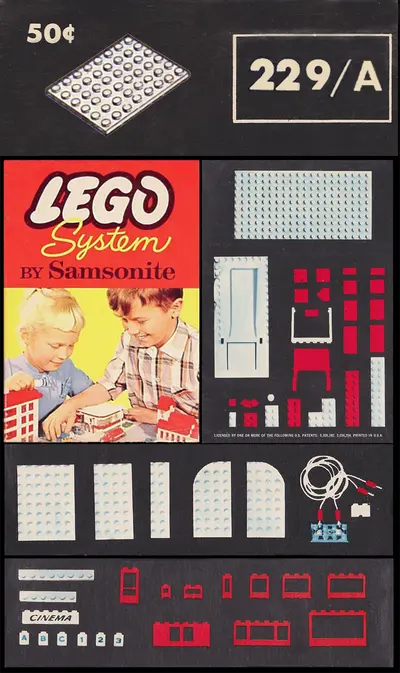LEGO Samsonite 229_A 6 x 8 Plates set