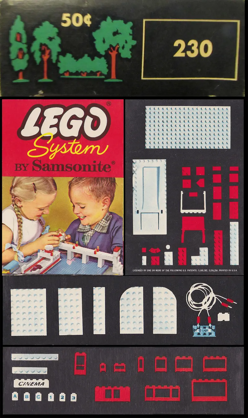 LEGO Samsonite 230 Trees and Bushes set, image 2