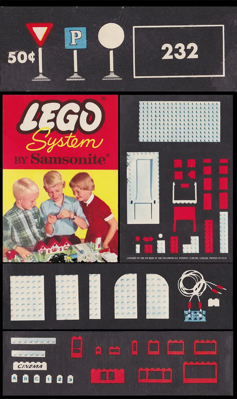 LEGO Samsonite 232 Road Signs set, image 2