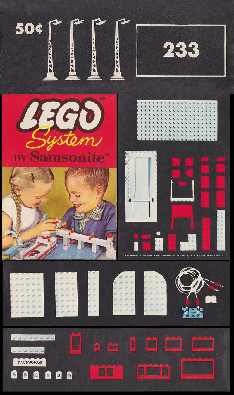 LEGO Samsonite 233 Street Lamps set, image 2