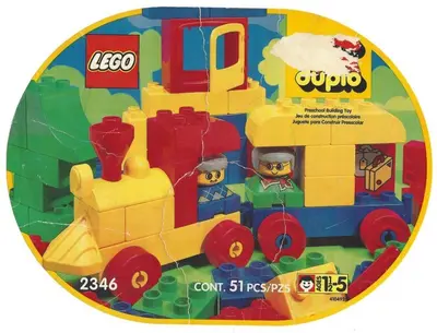 LEGO DUPLO 2346 Train Oval Suitcase set
