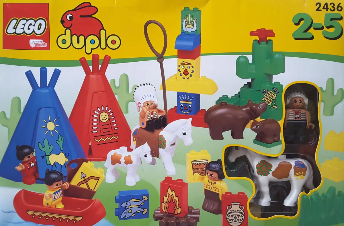 LEGO DUPLO 2436 Big Chief Brown Bear's Camp set