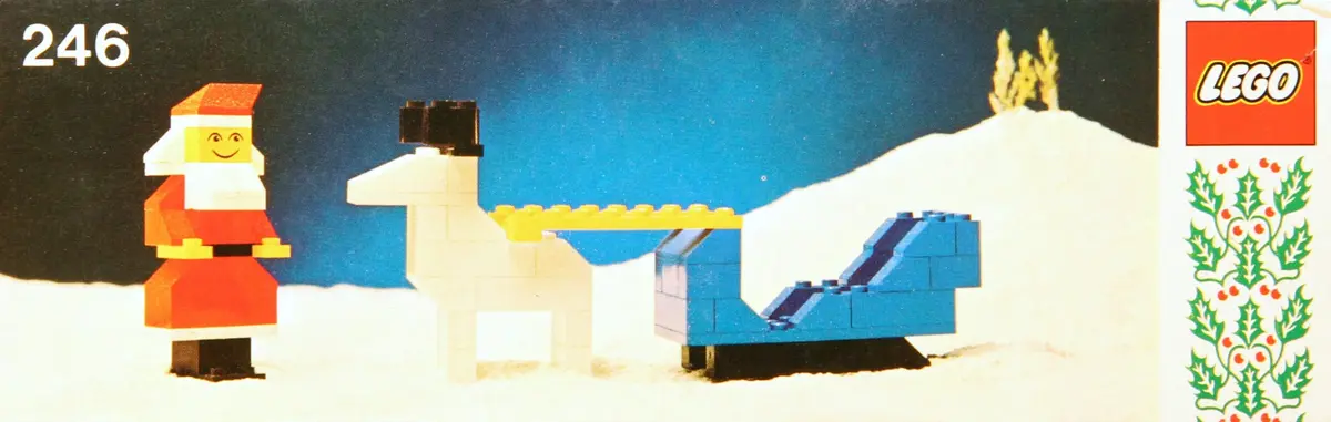 LEGO Basic 246 Santa and Sleigh set
