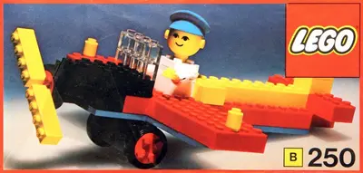LEGO Building Set with People 250 Aeroplane and pilot set