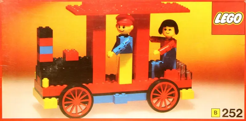 LEGO Building Set with People 252 Locomotive with driver and passenger set