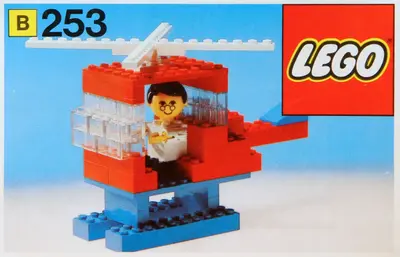 LEGO Building Set with People 253 Helicopter and Pilot set
