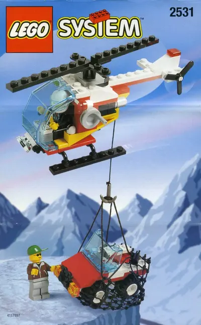 LEGO Town 2531 Rescue Chopper set