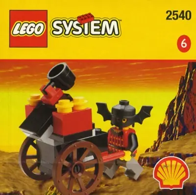 LEGO Castle 2540 Catapault Cart set