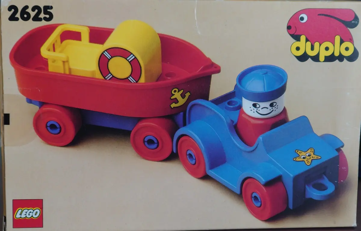 LEGO DUPLO 2625 Car with Boat and Trailer set