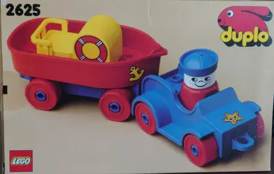 LEGO DUPLO 2625 Car with Boat and Trailer set