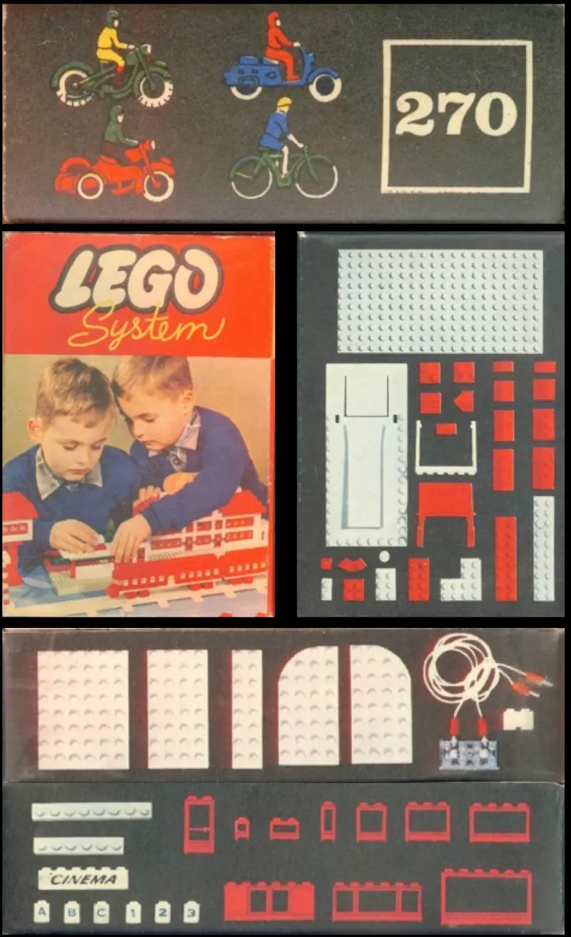 LEGO System 270 5 Cyclists / Motorcyclists set, image 2